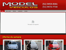 Tablet Screenshot of modelveiculos.com.br